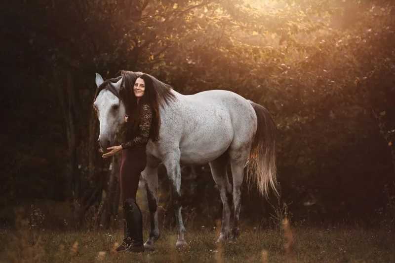 Pferd mit Laura